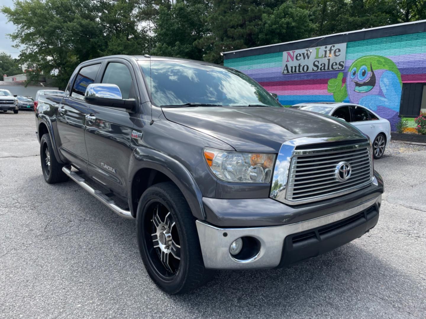 2011 GRAY TOYOTA TUNDRA LIMITED (5TFFY5F1XBX) with an 5.7L engine, Automatic transmission, located at 5103 Dorchester Rd., Charleston, SC, 29418-5607, (843) 767-1122, 36.245171, -115.228050 - Leather, Sunroof, JBL Stereo with CD/AUX/Sat ,Dual Climate Control, Power Everything (windows, locks, seats, mirrors), Heated/Cooled Seats, Keyless Entry, Running Boards, Alloy Wheels, Tow Package. 169k miles Located at New Life Auto Sales! 2023 WINNER for Post & Courier's Charleston's Choice Pre-o - Photo#0