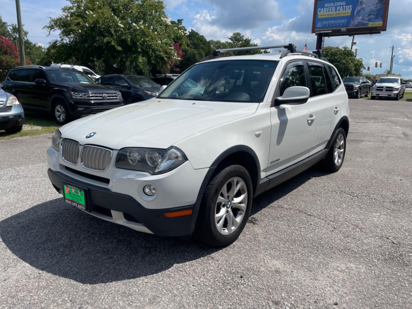 2010 WHITE BMW X3 XDRIVE30I (WBXPC9C4XAW) with an 3.0L engine, Automatic transmission, located at 5103 Dorchester Rd., Charleston, SC, 29418-5607, (843) 767-1122, 36.245171, -115.228050 - Photo#2