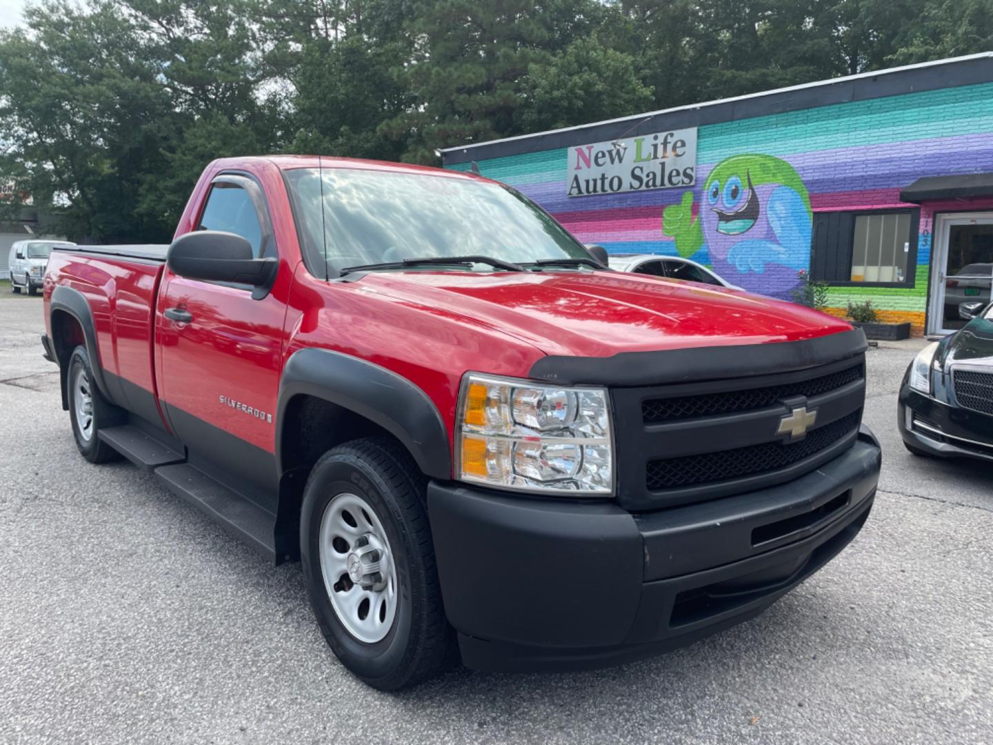 2009 RED CHEVROLET SILVERADO 1500 WORK TRUCK (1GCEC14X89Z) with an 4.3L engine, Automatic transmission, located at 5103 Dorchester Rd., Charleston, SC, 29418-5607, (843) 767-1122, 36.245171, -115.228050 - Certified One Owner Vehicle with Easy Clean Vinyl Interior, CD/AUX/USB, Running Boards, Long Bed with Bed Liner, Bed Cover, Tow Package. Local Trade-in!! 162k miles Located at New Life Auto Sales! 2023 WINNER for Post & Courier's Charleston's Choice Pre-owned Car Dealer AND 2018-2024 Top 5 Finalist - Photo#0