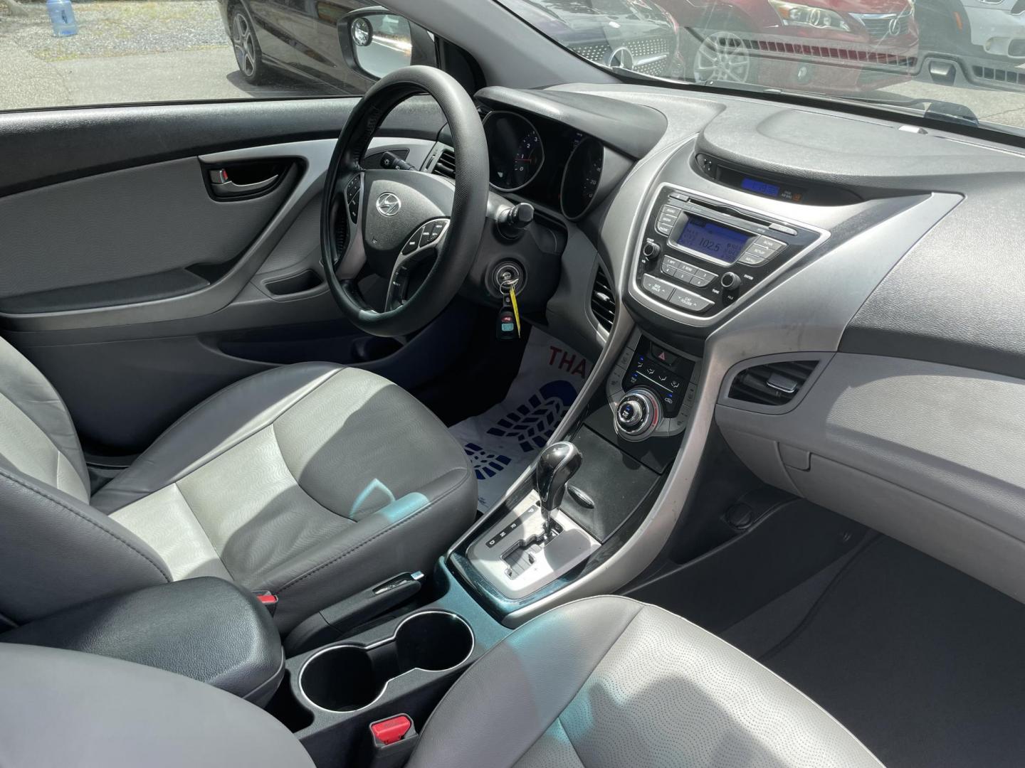 2013 SILVER HYUNDAI ELANTRA GLS (5NPDH4AE2DH) with an 1.8L engine, Automatic transmission, located at 5103 Dorchester Rd., Charleston, SC, 29418-5607, (843) 767-1122, 36.245171, -115.228050 - Clean Interior with Leather, Sunroof, CD/AUX/Sat/Bluetooth, Power Everything (windows, locks, seats, mirrors), Heated Front & Rear Seats, Keyless Entry, Alloy Wheels. Local Trade-in! Only 97k miles! Located at New Life Auto Sales! 2023 WINNER for Post & Courier's Charleston's Choice Pre-owned Car D - Photo#7