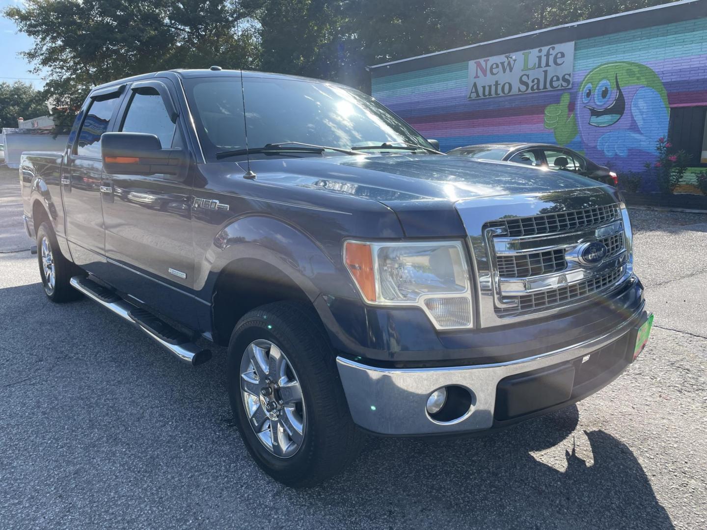 2014 BLUE FORD F-150 XLT (1FTFW1CT7EK) with an 3.5L engine, Automatic transmission, located at 5103 Dorchester Rd., Charleston, SC, 29418-5607, (843) 767-1122, 36.245171, -115.228050 - Photo#0