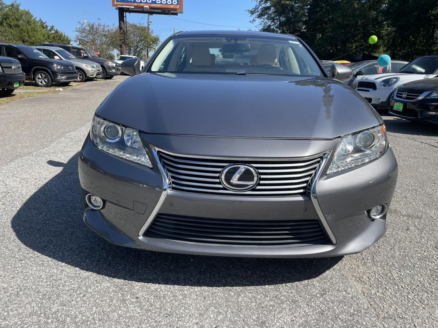 2014 GRAY LEXUS ES 350 BASE (JTHBK1GG7E2) with an 3.5L engine, Automatic transmission, located at 5103 Dorchester Rd., Charleston, SC, 29418-5607, (843) 767-1122, 36.245171, -115.228050 - Clean & Spacious Interior with Leather, Sunroof, Navigation, Backup Camera, Blind Spot Monitoring, Dual Climate Control, CD/AUX/Sat/Bluetooth, Power Everything (windows, locks, seats, mirrors), Heated/Cooled/Memory Seating, Power Rear Sunshade, Push Button Start, Keyless Entry, Alloy Wheels. ONLY 46 - Photo#1