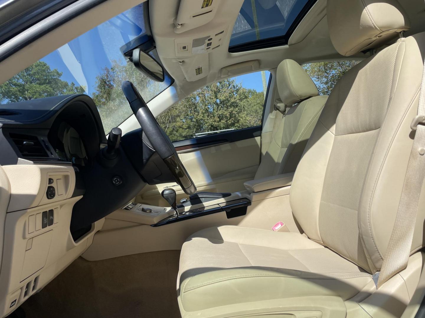 2014 GRAY LEXUS ES 350 BASE (JTHBK1GG7E2) with an 3.5L engine, Automatic transmission, located at 5103 Dorchester Rd., Charleston, SC, 29418-5607, (843) 767-1122, 36.245171, -115.228050 - Clean & Spacious Interior with Leather, Sunroof, Navigation, Backup Camera, Blind Spot Monitoring, Dual Climate Control, CD/AUX/Sat/Bluetooth, Power Everything (windows, locks, seats, mirrors), Heated/Cooled/Memory Seating, Power Rear Sunshade, Push Button Start, Keyless Entry, Alloy Wheels. ONLY 46 - Photo#22