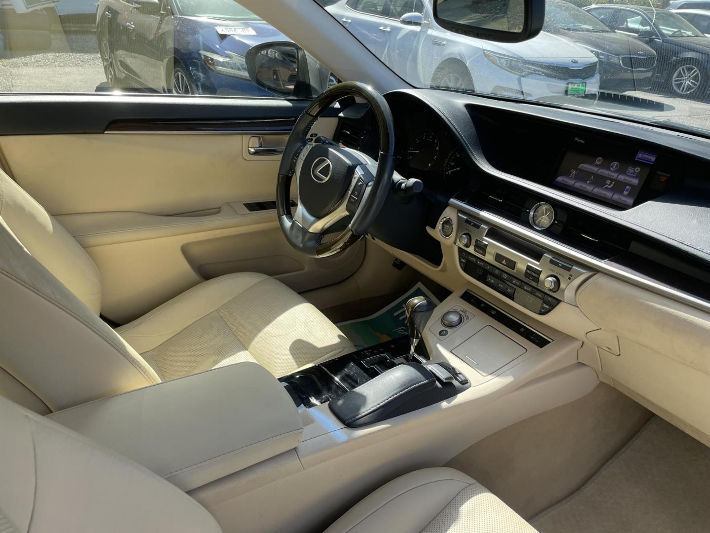 2014 GRAY LEXUS ES 350 BASE (JTHBK1GG7E2) with an 3.5L engine, Automatic transmission, located at 5103 Dorchester Rd., Charleston, SC, 29418-5607, (843) 767-1122, 36.245171, -115.228050 - Clean & Spacious Interior with Leather, Sunroof, Navigation, Backup Camera, Blind Spot Monitoring, Dual Climate Control, CD/AUX/Sat/Bluetooth, Power Everything (windows, locks, seats, mirrors), Heated/Cooled/Memory Seating, Power Rear Sunshade, Push Button Start, Keyless Entry, Alloy Wheels. ONLY 46 - Photo#9