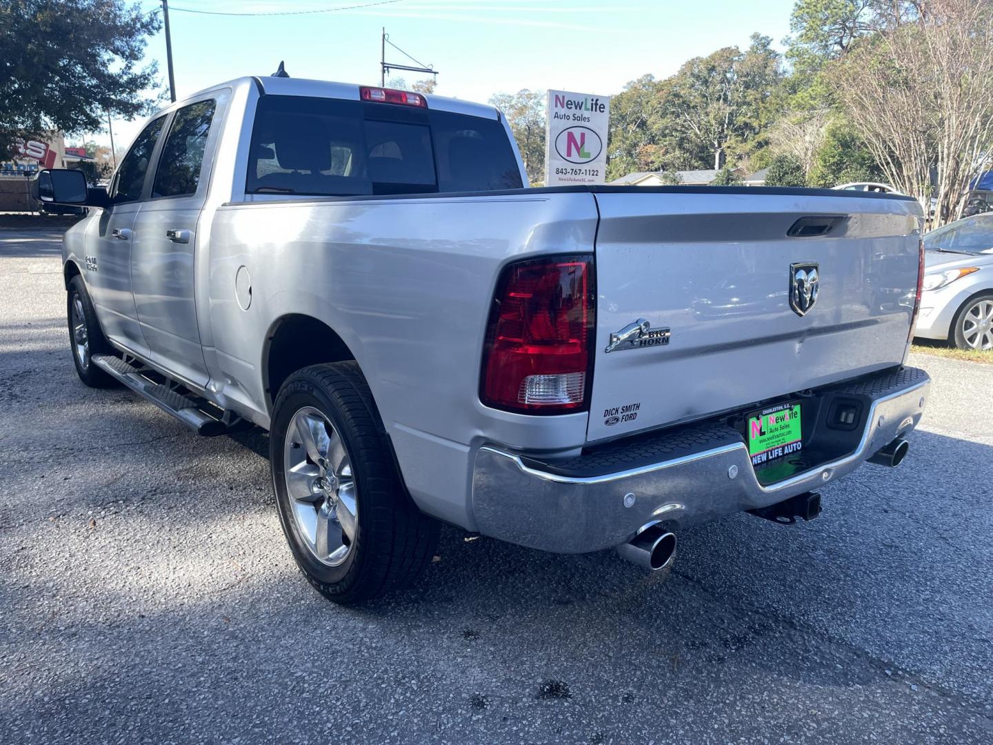 2014 SILVER RAM 1500 BIG HORN (1C6RR6TT3ES) with an 5.7L engine, Automatic transmission, located at 5103 Dorchester Rd., Charleston, SC, 29418-5607, (843) 767-1122, 36.245171, -115.228050 - Spacious Interior with Backup Camera, AM/FM/XM/Bluetooth, Power Everything (windows, locks, seats, mirrors), Power Inverter, Power Sliding Rear Window, Keyless Entry, Running Boards, Bedliner, Tow Package with Brake Assist, Chrome Wheels. Local Trade-in!! ONLY 86k miles Located at New Life Auto Sa - Photo#3
